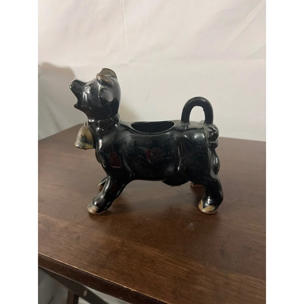 Unbranded Redware Cow Creamer Pitcher EmVintage Ceramic Farmhouse Cottagecore